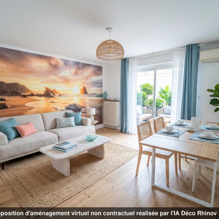 Cannes Lions Edition T2 haut standing sur la Croisette, à côté du Carlton, pour 4 personnes Plage 1m , Palais à proximité emplacement exceptionnel - Apartamento de 1 dormitorio - 7
