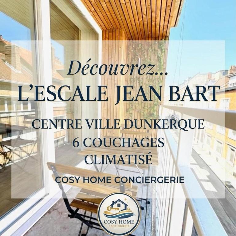 L'escale Jean Bart 6 couchages centre ville Dunkerque - Appartement 2 Chambres avec Balcon - 1