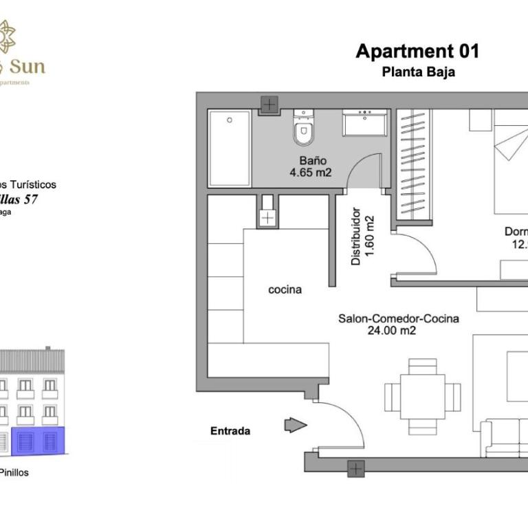 Apartamentos Turísticos Lagunillas 57 - Apartamento con ducha - 3