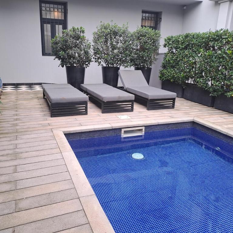 Palermo seguridad 24 h Cochera Piscina Gym Muy equipado WiFi - Apartamento de 1 dormitorio con balcón - 72
