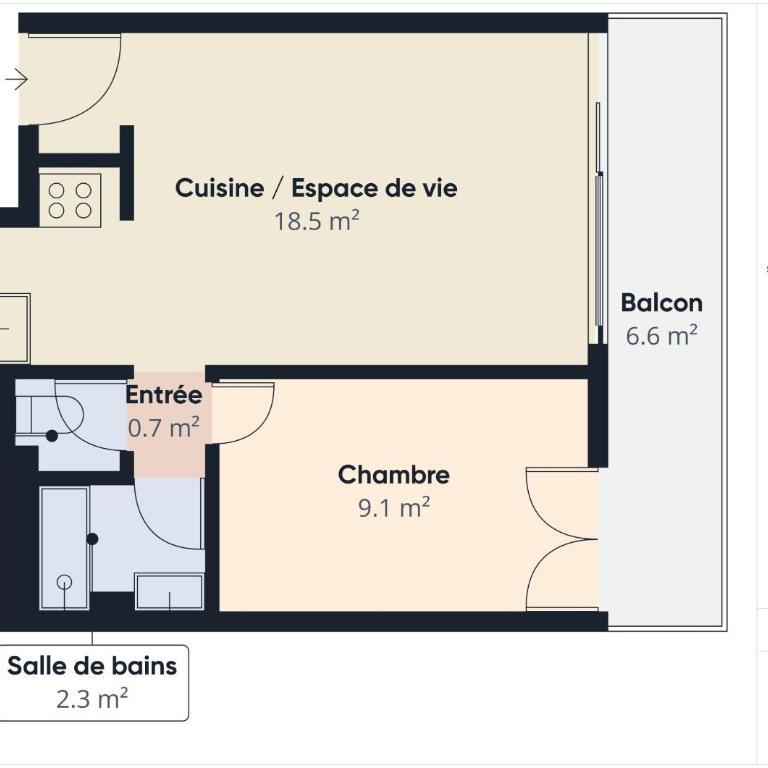 Vue mer pour 4 au pied de la plage - Apartment - 17