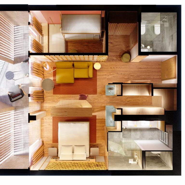 Falkensteiner Family Hotel Montafon - The Leading Hotels of the World - Bergsuite mit Balkon - 9