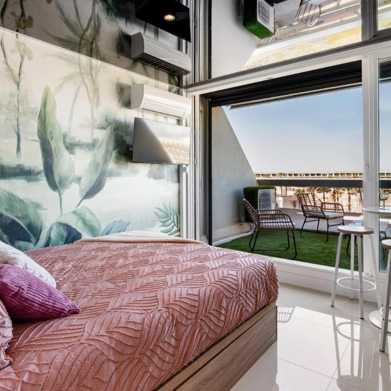 Meerblick-Studio mit Terrasse Résidence Héliopolis Naturistendorf - Apartment - 1