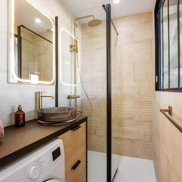 Meerblick-Studio mit Terrasse Résidence Héliopolis Naturistendorf - Apartment - 13