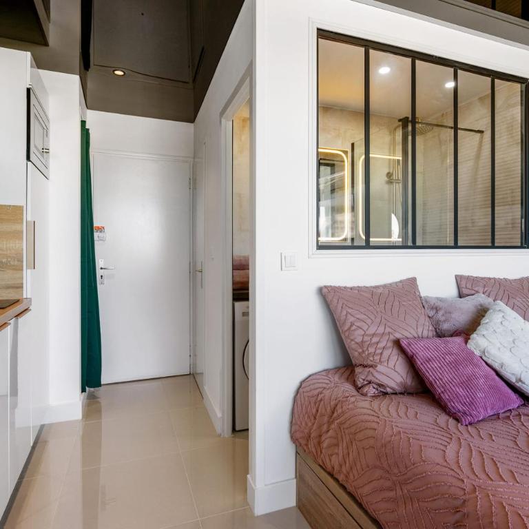 Meerblick-Studio mit Terrasse Résidence Héliopolis Naturistendorf - Apartment - 9