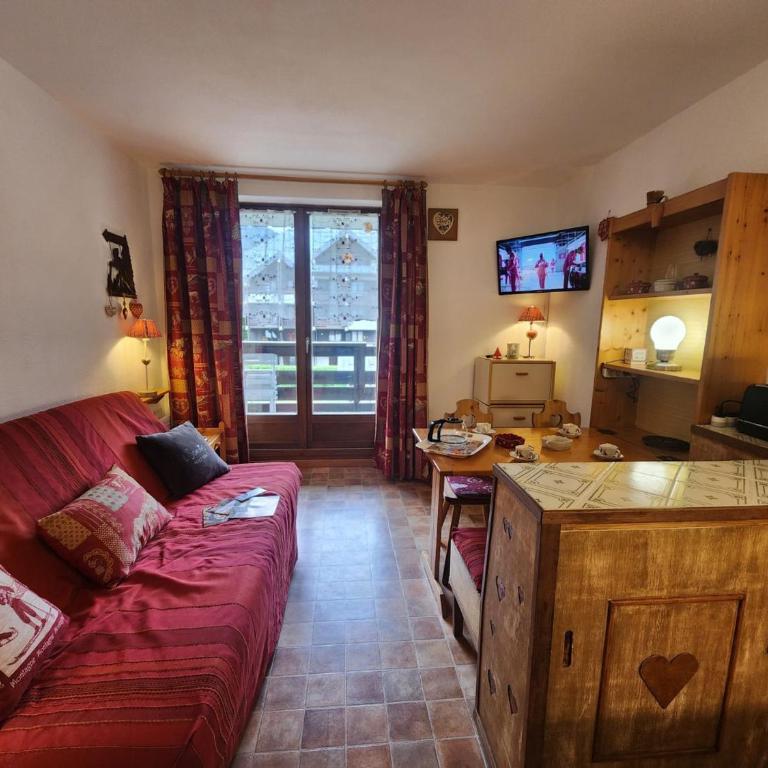 Studio coquet au centre de Samoëns avec parking privatif, proche des commodités - FR-1-629-116 - Studio - 1