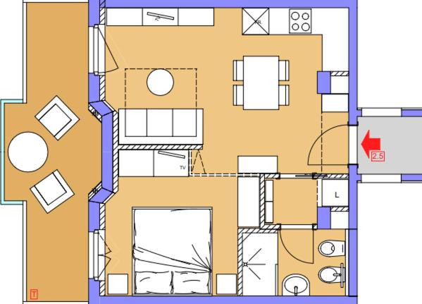 Green Life Wohnungen direkt am Strand - One-Bedroom Deluxe Apartment - 16