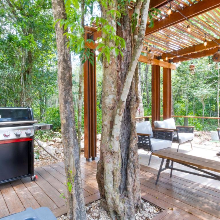 Luxury Jungle Retreat - 4 Bedroom Villa with Private Pool and Cenote - fits 14 - Four-Bedroom Vacation Home - 73