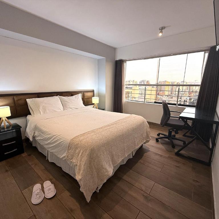 Aparts 4 Days 1 Bedroom Loft Down Town Miraflores - Apartamento Deluxe de 1 dormitorio con vistas a la ciudad - 2