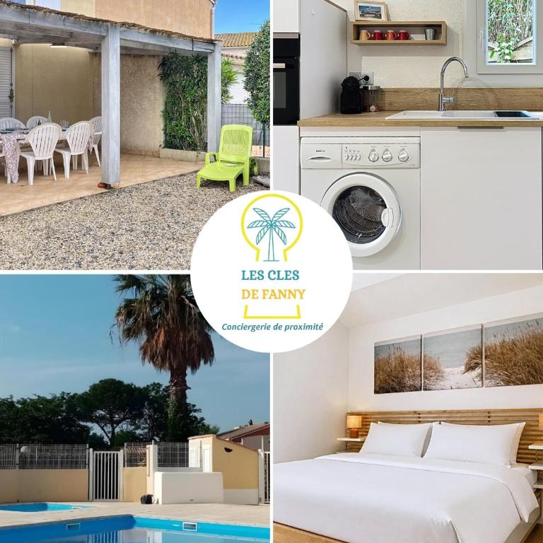 Clos des Tamaris 2ch clim wifi terrasse piscine - Casa con 2 Camere da Letto - 1