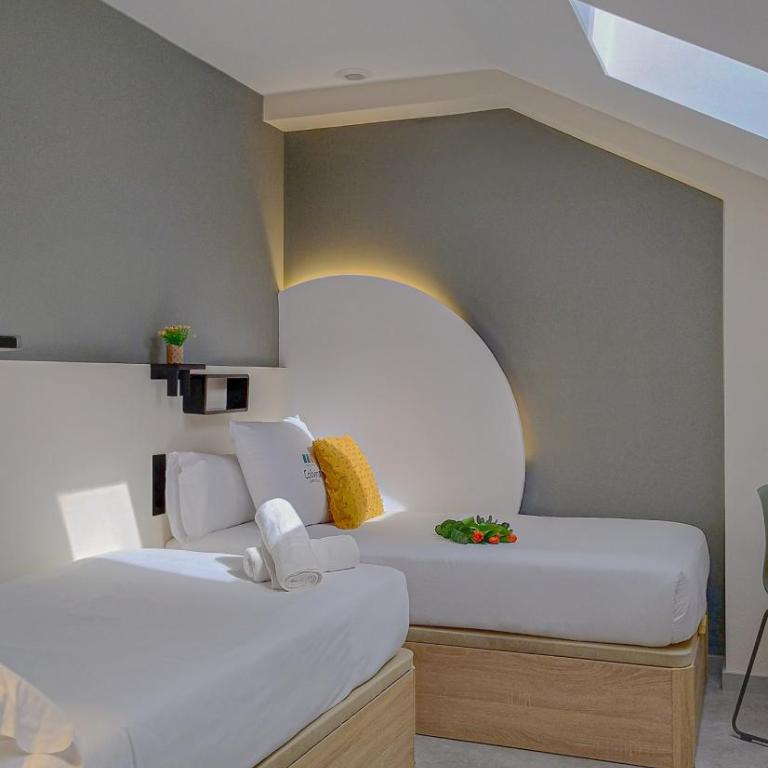 Coliving Compostela - Habitación Doble Deluxe - 2 camas - 1