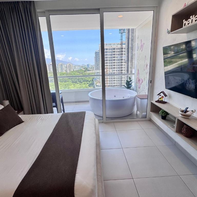 Suite con Jacuzzi y vista al mar piso 13 - Apartamento de 1 dormitorio - 17