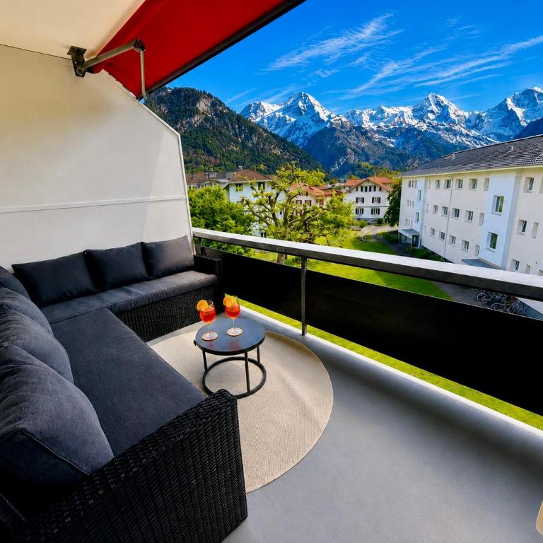 2BR Topview Mountain, Balcony, Interlaken - Apartment mit 2 Schlafzimmern - 2