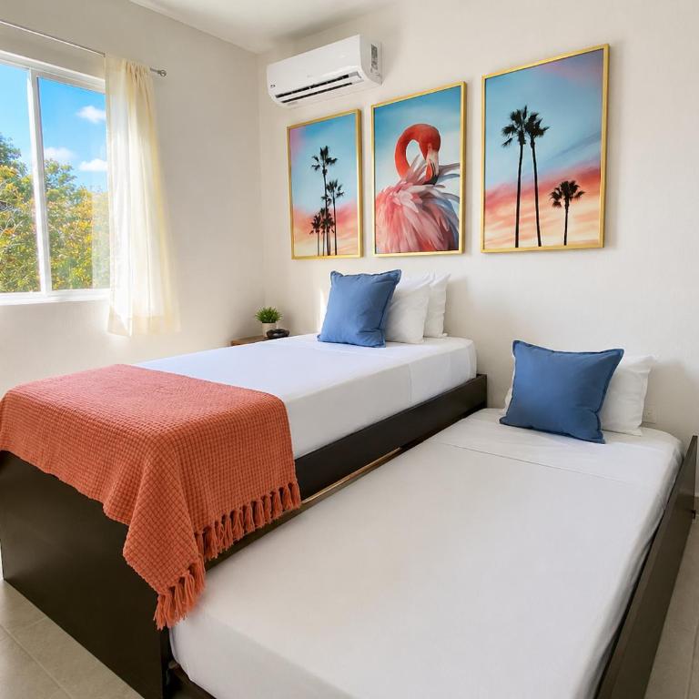 Kuxaan Cielo Terraza privada y comodidad a pocos minutos de la playa - Three-Bedroom Apartment - 7