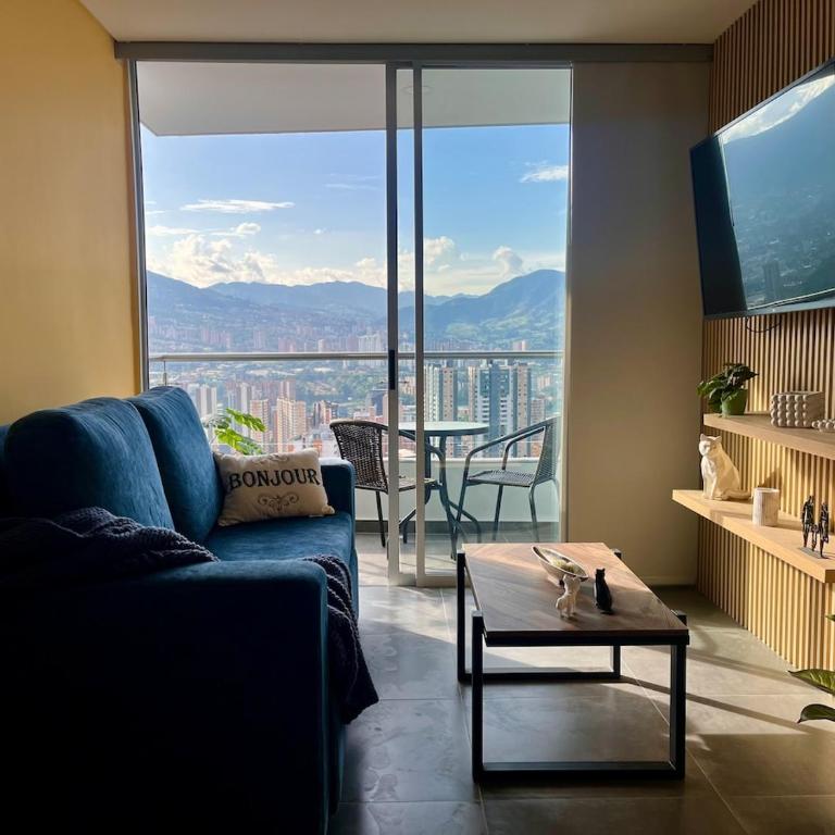 Cozy Sabaneta stay with amazing views,Pool,Gym - Apartamento de 1 dormitorio con vistas a la ciudad - 1