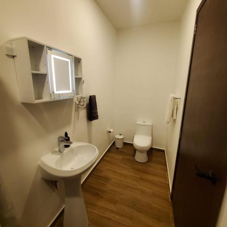 hermoso departamento totalmente equipado ,céntrico, aberca, elevador , estacionamiento privado - Two-Bedroom Apartment with Balcony - 9