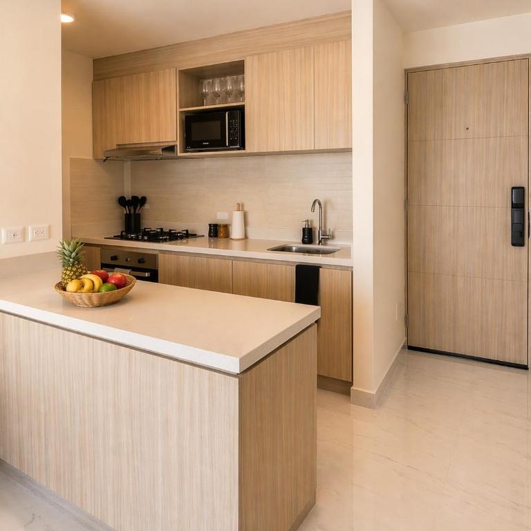Cartagena Inawa Condo - Sleeps 6 - 7 min Walking from beach - Family Two-Bedroom Apartment with View - 16