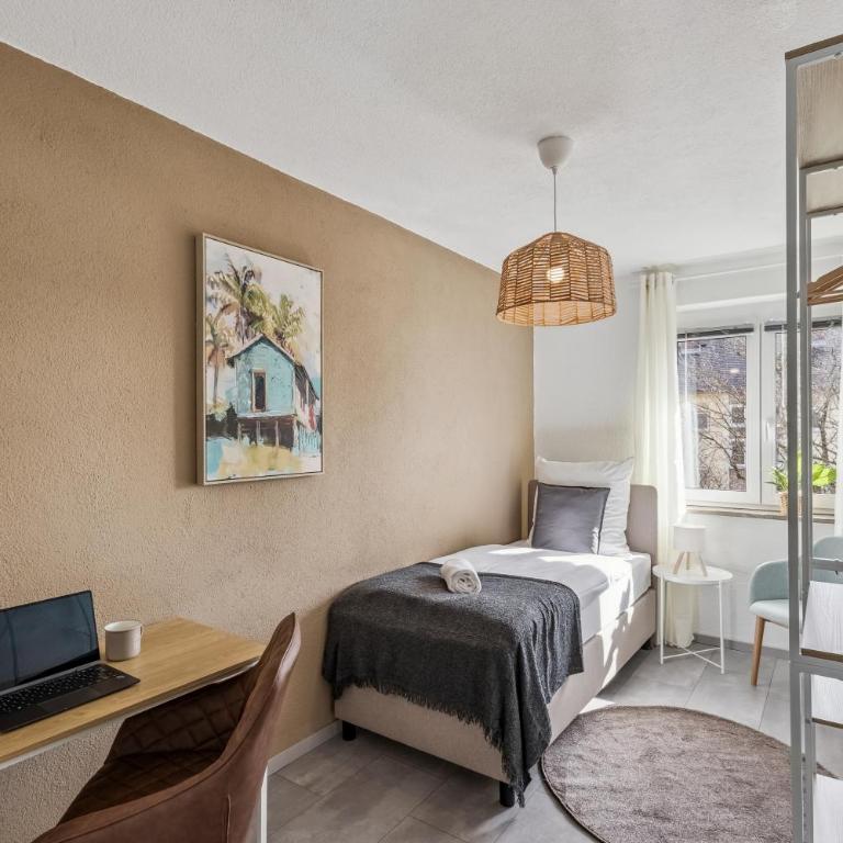 Citynahes 3BR-Apartment Hotelturmblick Business Stay - Appartamento con 3 Camere da Letto - 16