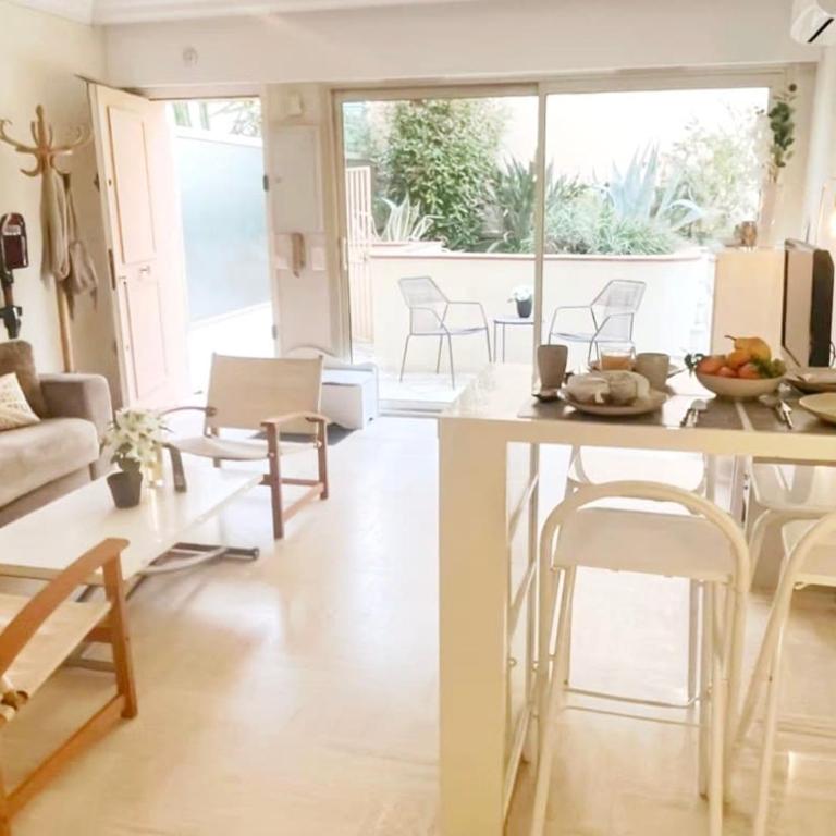 Rare in Cannes, quiet apartment for 4 people, garden, parking - Appartement 1 Chambre - 5