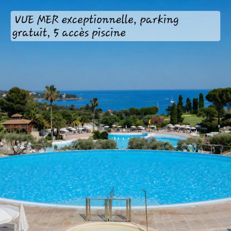 Cap Esterel Appart T2 Vue Mer Climatisé 4-5 personnes - Proche Plage et Commerces avec jardin, Parking gratuit, WiFi, 5 acces piscine - - Appartement 2 Chambres - Vue sur Mer - 1