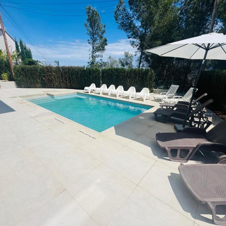 Calpe villa lujo playa piscina jardin barbacoa ideal familias y grupos - Villa - 48