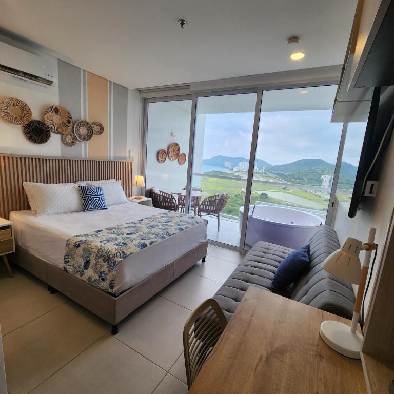Suite con Jacuzzi y Espectacular Vista Piso 16 - Apartamento de 1 dormitorio - 1