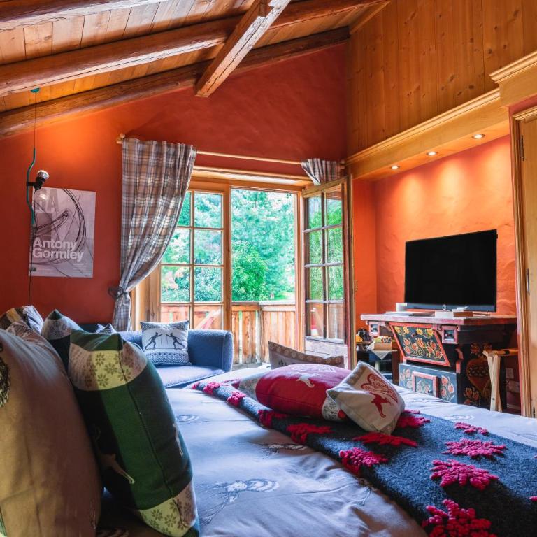 Megève Bois - Relais & Châteaux - Chambre Double ou Lits Jumeaux avec Terrasse - 4