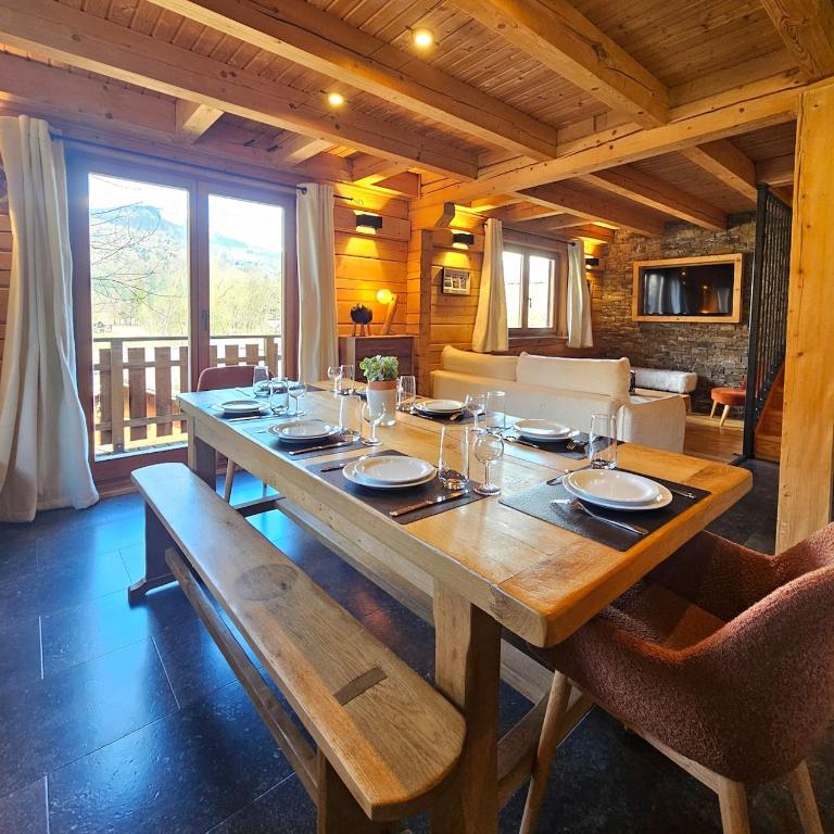 Chalet cosy et élégant 6-8pers, ski, piscine, sauna - Chalet 3 Chambres - 24