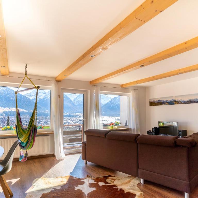 Panoramablick mit Balkon, große Sauna, Alpenjuwel 2 Oberstdorf - Apartment mit 1 Schlafzimmer - 7