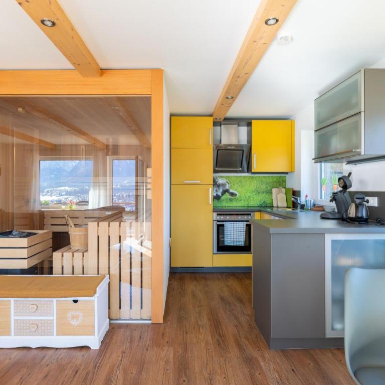 Panoramablick mit Balkon, große Sauna, Alpenjuwel 2 Oberstdorf - Apartment mit 1 Schlafzimmer - 8