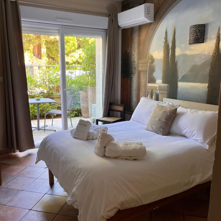Hôtel L'Escale Au Soleil - Chambre Double avec Terrasse - 1