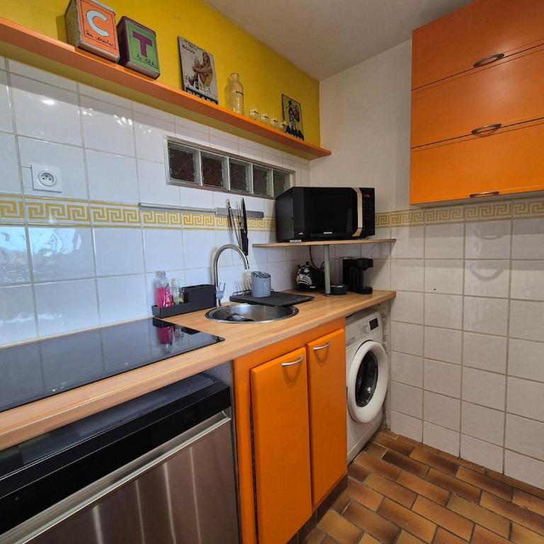 Le Jasmin vue mer, climatisation, 10min à pied du centre-ville et de la gare - Appartement 2 Chambres - 12