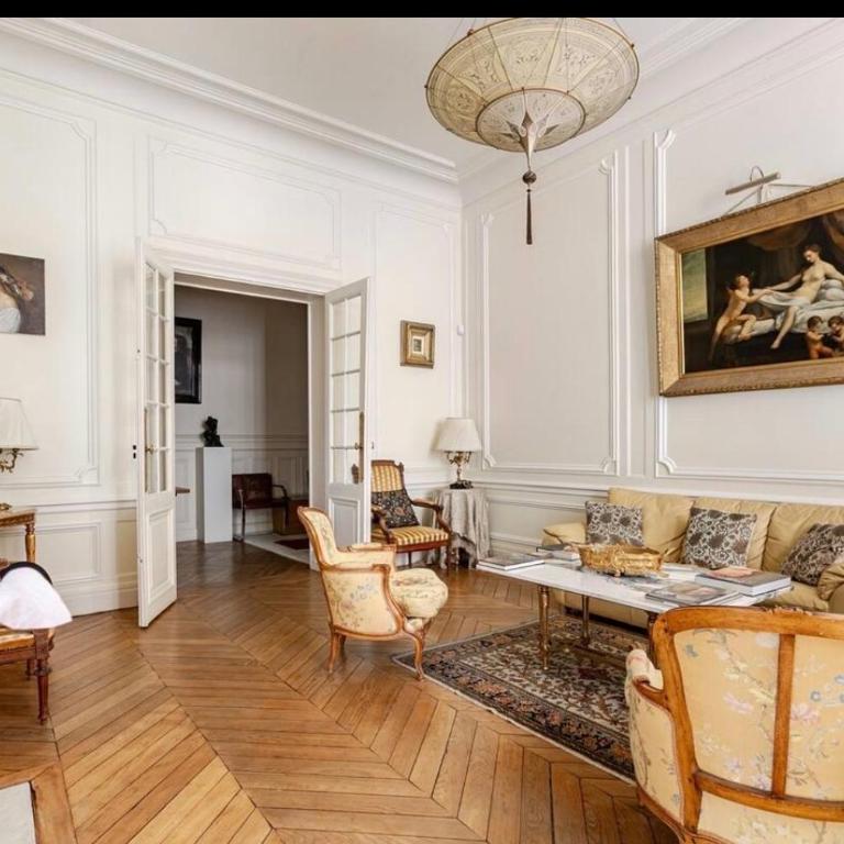 Luxury and Exclusive 130sqm estate 4m ceilings with garden view near Arc de Triomphe and Palais des Congrès - Appartement 2 Chambres - 17