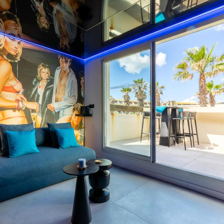 Le Cobalt - Jardin d'Eden - Couple Only - Piscine - Jacuzzi - Villa Naturiste - Appartamento con 1 Camera da Letto - 11