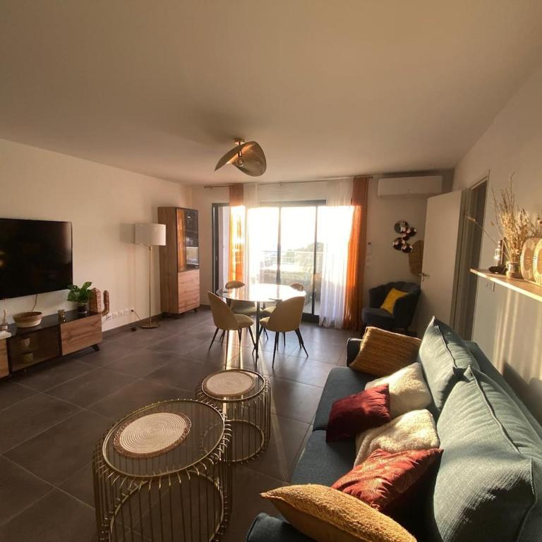 Appartement Sète Corniche proche plage - Terrasse, Parking, Clim, WiFi - Apartment mit 2 Schlafzimmern - 8