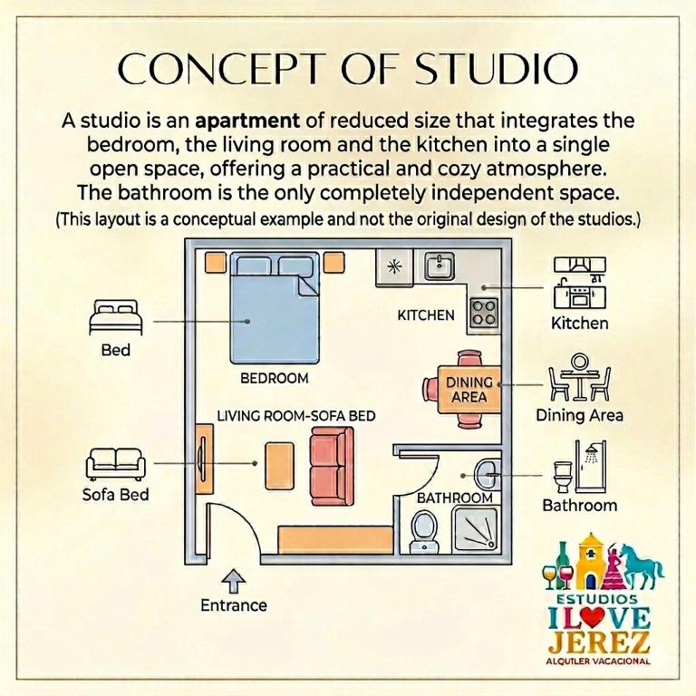 Estudios I Love Jerez - Apartamento Estudio - 12