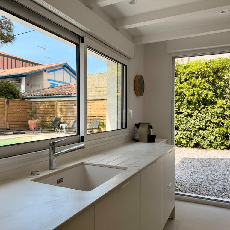 Villa 5 ch 10 personnes Loustau, Capbreton plage - Villa avec Piscine Privée - 5