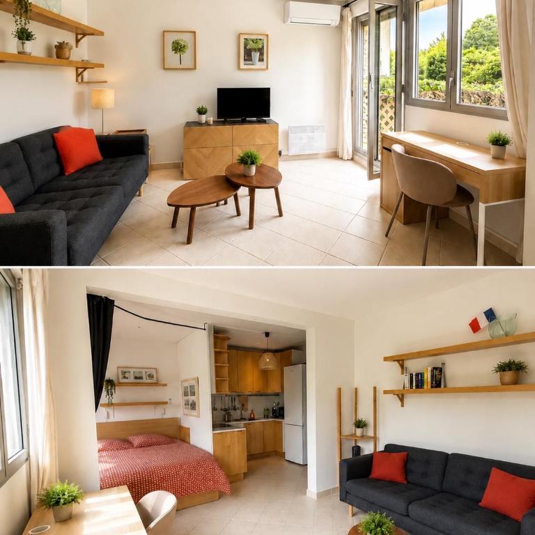 Appartement avec jardin au coeur de Saint-Tropez. - Apartment mit 1 Schlafzimmer - 1