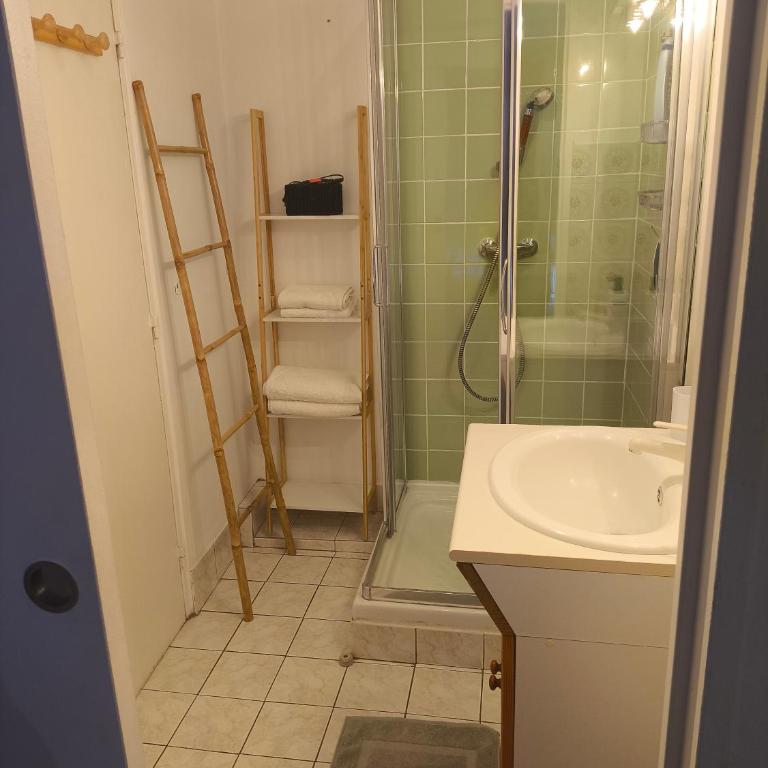 Home2Sea - Piscine, Jardin, studio cabine, 1 canapé lit convertible 2 ADULTES, 1 lit superposé triple 3 ENFANTS ou ADOS - Appartement 1 Chambre - 11