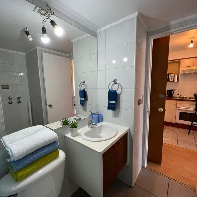 Vista espectacular en hermoso depto - Apartamento con vistas a la ciudad - 9