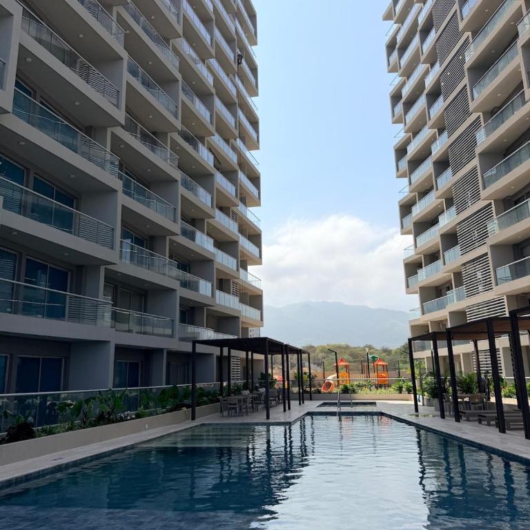 Santa Marta Paradise Donde el Océano es tu Vecino Terraz - One-Bedroom Apartment with Sea View and Terrace - 5
