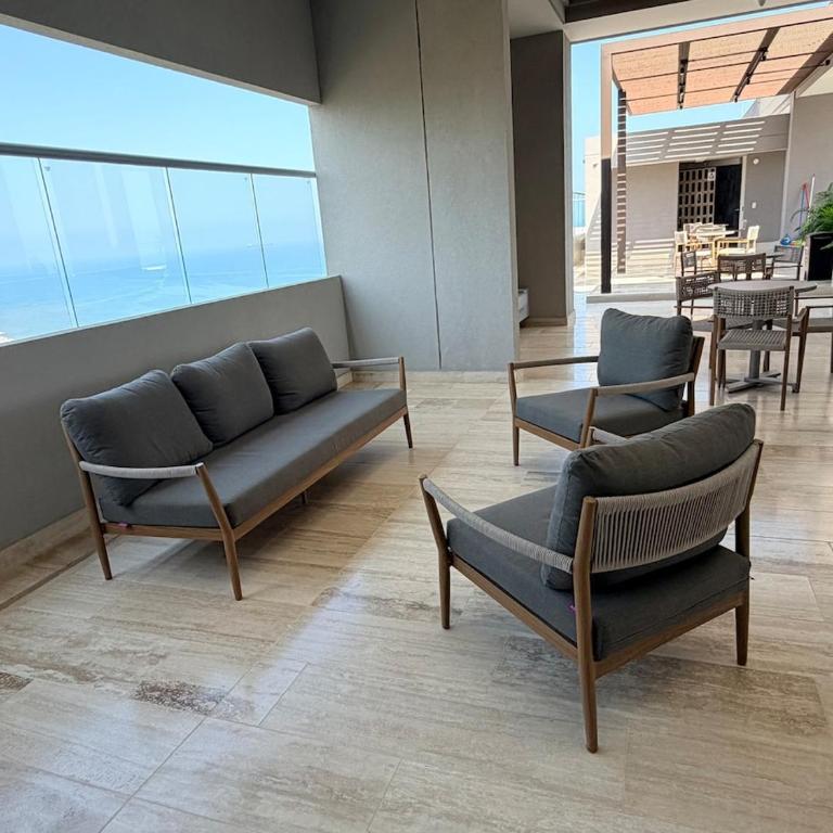Santa Marta Paradise Donde el Océano es tu Vecino Terraz - One-Bedroom Apartment with Sea View and Terrace - 6