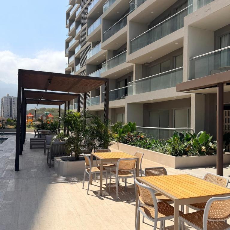 Santa Marta Paradise Donde el Océano es tu Vecino Terraz - One-Bedroom Apartment with Sea View and Terrace - 14