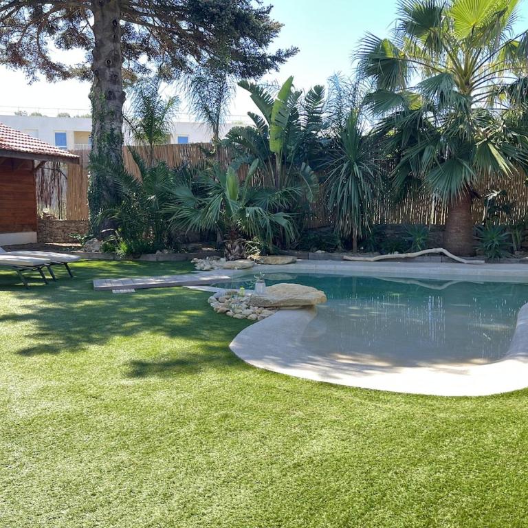 Piscine et jardin 600m2 au cœur de Hyères - Villa mit 3 Schlafzimmern - 16