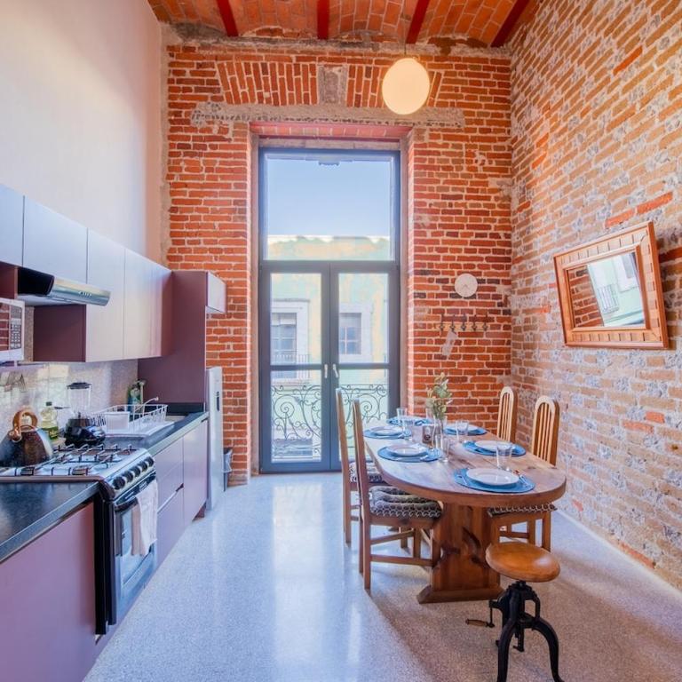 Loft #112 Centro Histórico con Balcones y Terraza Compartida Vista Panorámica - Apartamento de 1 dormitorio - 4