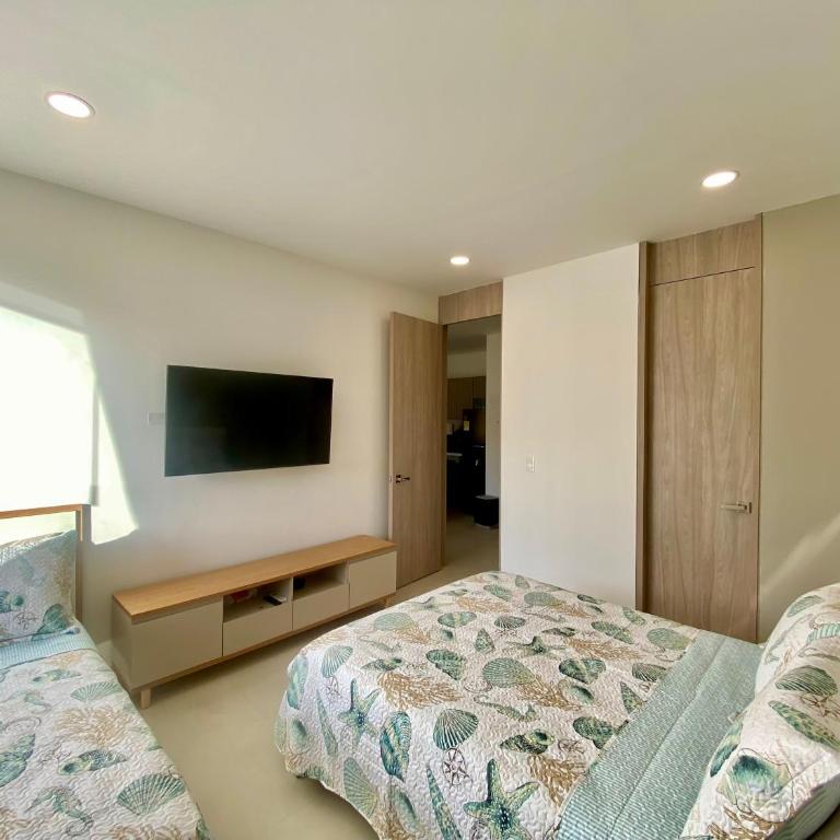 Luxury Beach Apartment Cabo Tortuga Santa Marta - One-Bedroom Apartment - 9