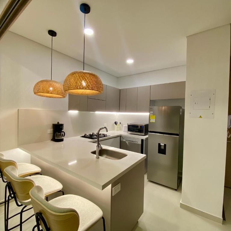 Luxury Beach Apartment Cabo Tortuga Santa Marta - One-Bedroom Apartment - 5