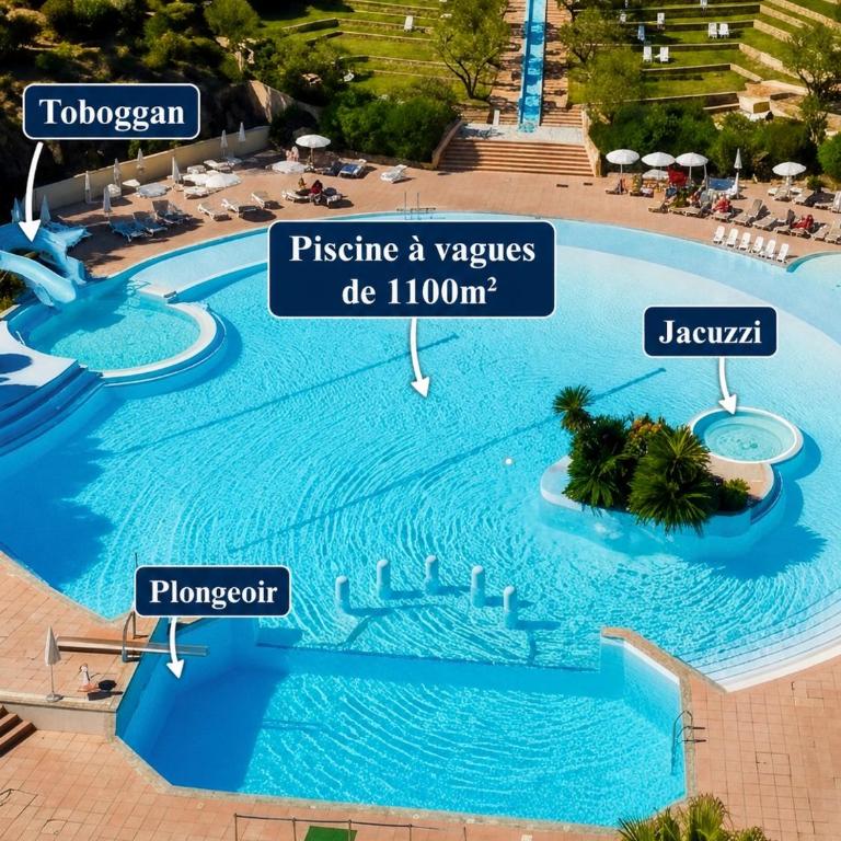CAP ESTÉREL Famille - Multisports- Appartement 4 personnes en Rez de Jardin - vue Mer -Terrasse -Parking - - Appartement 1 Chambre - 10