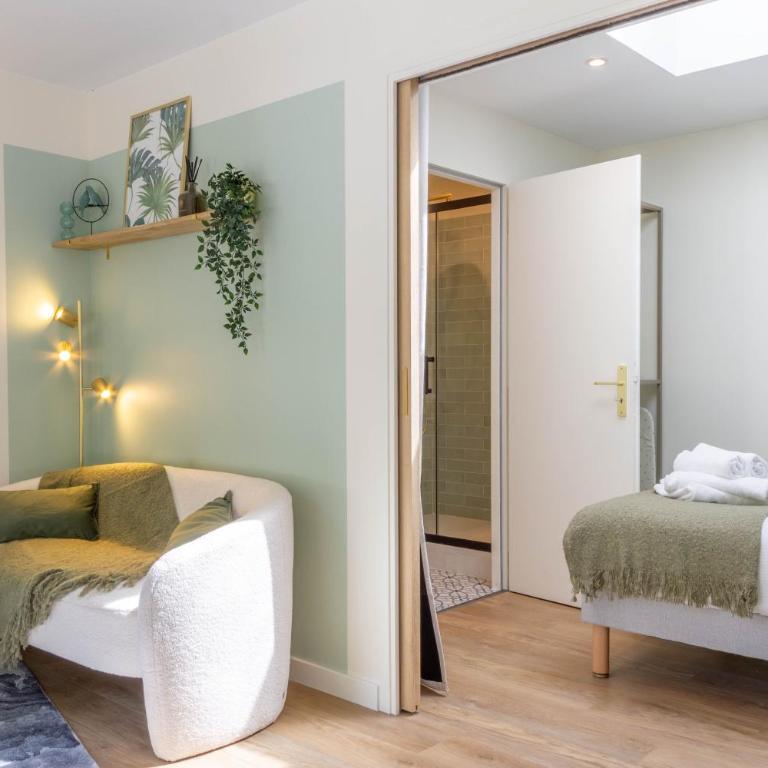 Le Bosquet - T2 avec terrasse et jardin au calme - Appartement 1 Chambre avec Terrasse - 8