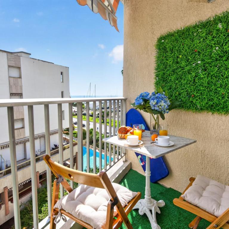 HIPPOCAMPE II - Vue d'Azur - Studio bord de mer - Menton Garavan - Apartment mit 1 Schlafzimmer und Meerblick - 9